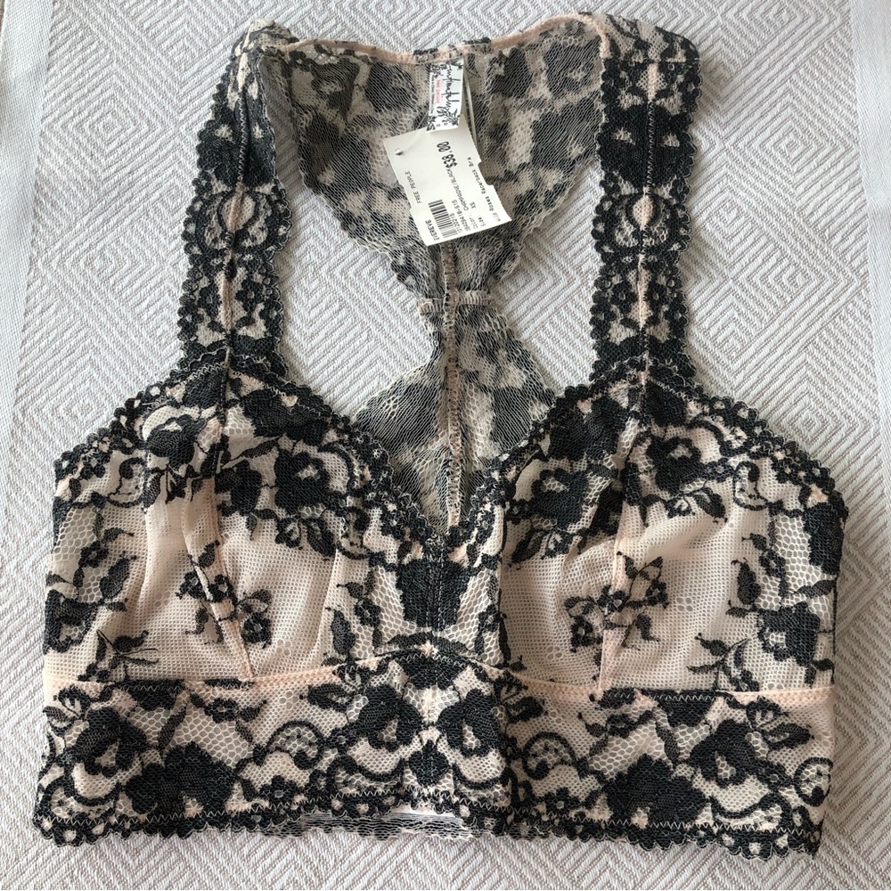 NWT Free People Wild Roses Racerback Bra XS
